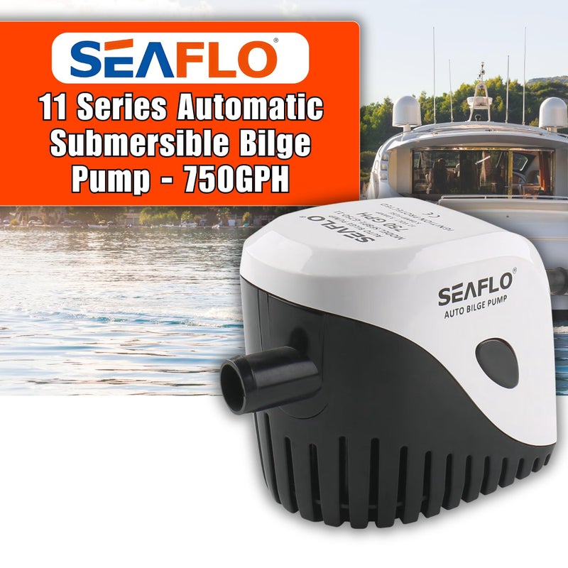 SEAFLO Automatic Submersible Boat Bilge Water Pump 12v 750GPH Auto with Float Switch - Image 2